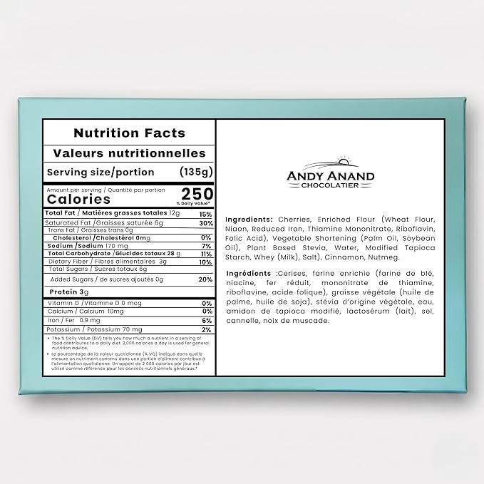 Andy Anand Sugar-Free Cherry Pie, 2.9 lb – Keto & Diabetic-Friendly, Whole Cherries, Flaky Crust, No Added Sugar, Birthday & Holiday Gift