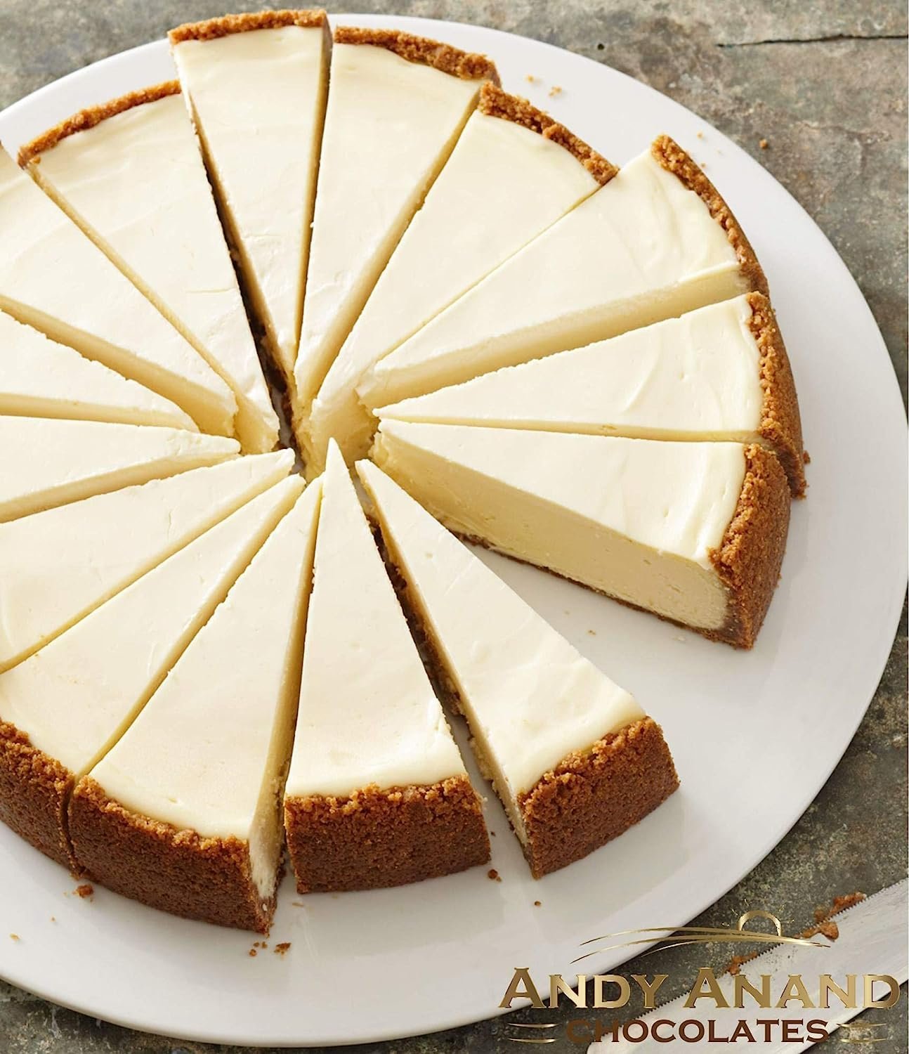 Andy Anand Gluten-Free New York Cheesecake, 9-Inch, 2 lb – Freshly Baked, Velvety Smooth, Real California Cream Cheese, Birthday Gift Box