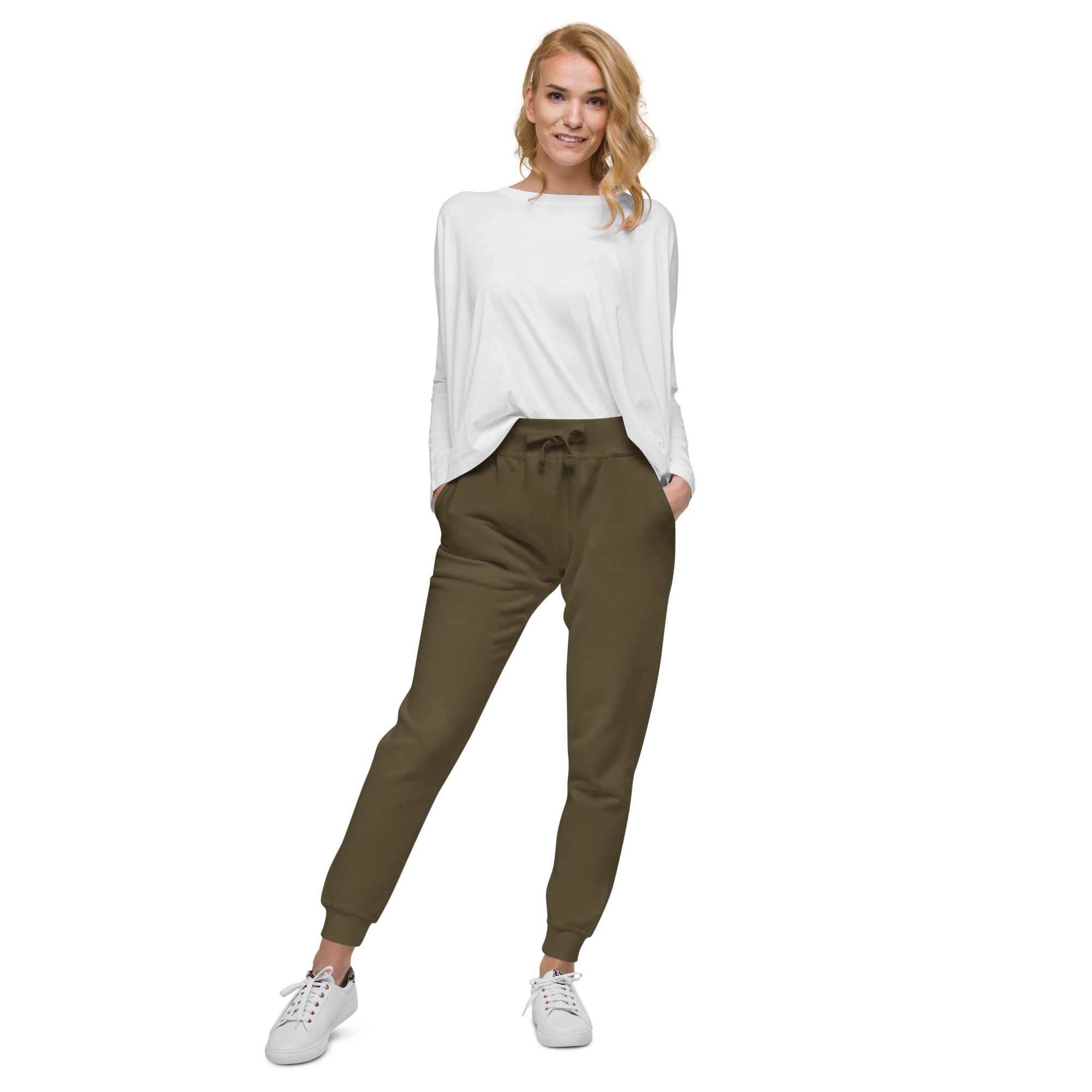 Olive Fleece Sweatpants