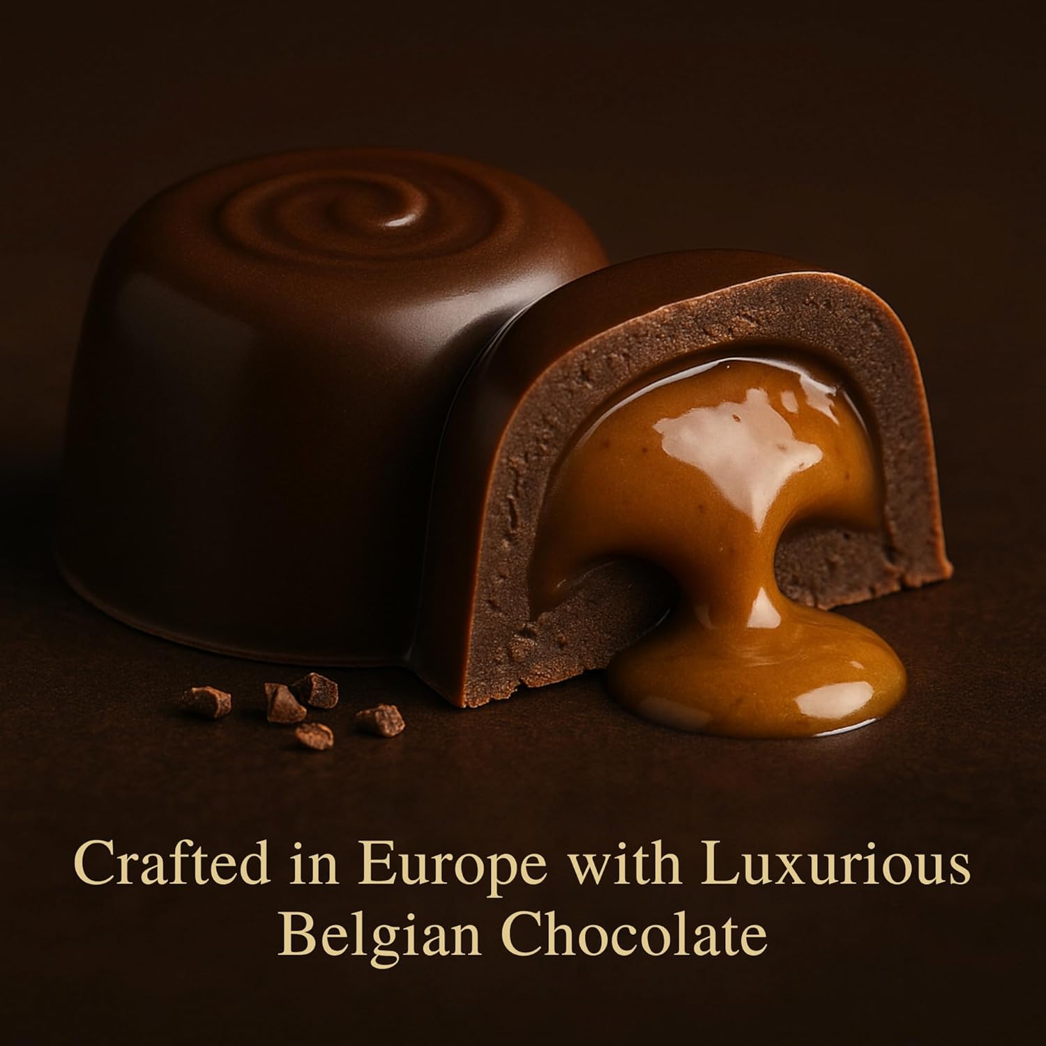 Andy Anand Sugar-Free Belgian Chocolate Truffles, 24 pc, 60% Cacao – Espresso, Hazelnut, Strawberry, Coconut, Cherry & Orange, Keto Gift
