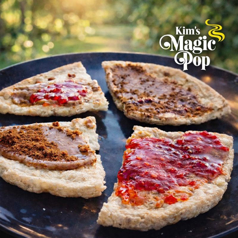 Kim's Magic Pop - Salted Caramel Flavor Drizzled & Dark Chocolate Combination [6 pack, 12 pack]