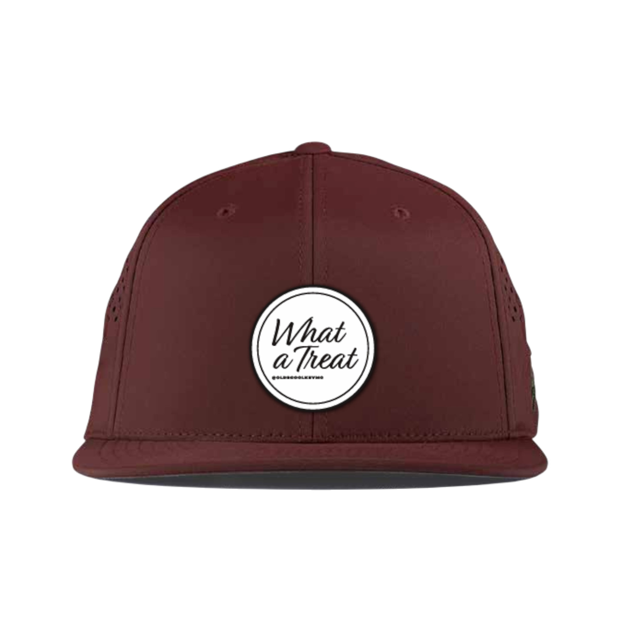 Kevmo "What A Treat" Round Label, Flat Bill