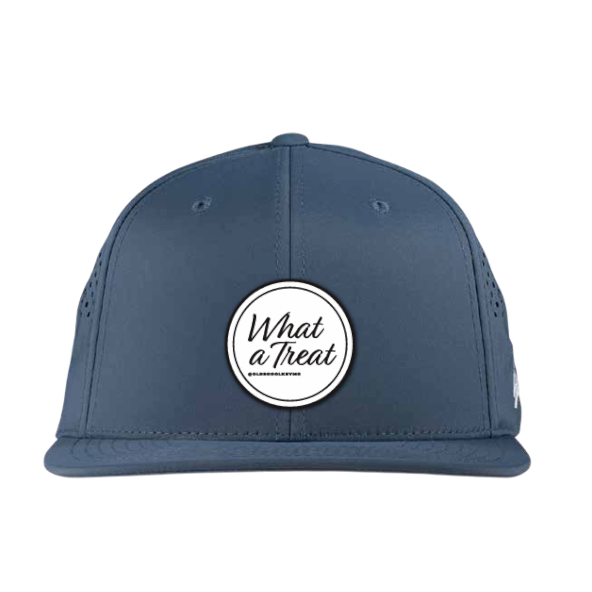 Kevmo "What A Treat" Round Label, Flat Bill