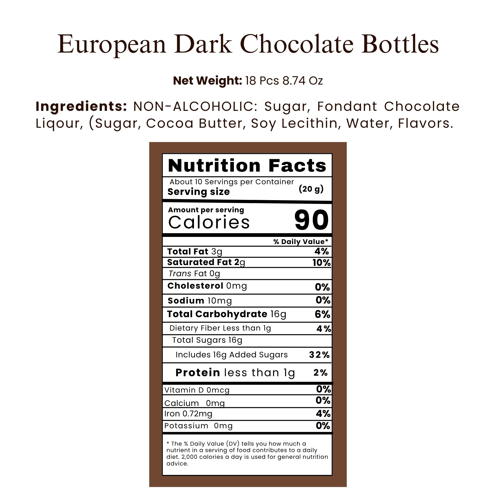 Andy Anand European Dark Chocolate Assortment, 18 pc – Premium Flavor-Inspired Selection, Rich & Intense Gourmet Chocolates, Birthday Gift