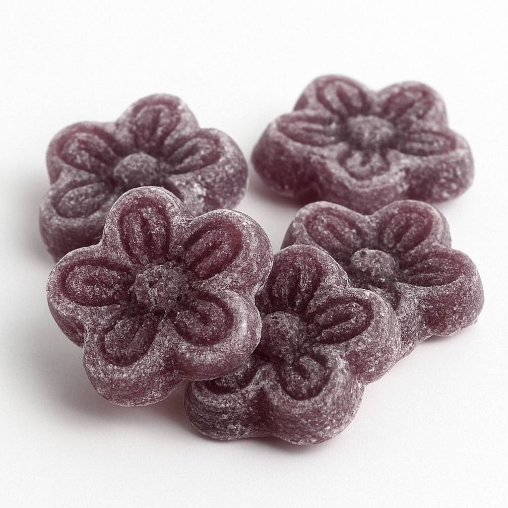 Andy Anand Sugar-Free Violet Candy Dragees, 150 pc, 3-Pack – Old-World European, Stevia Sweetened, Keto & Diabetic-Friendly Gourmet Gift Box