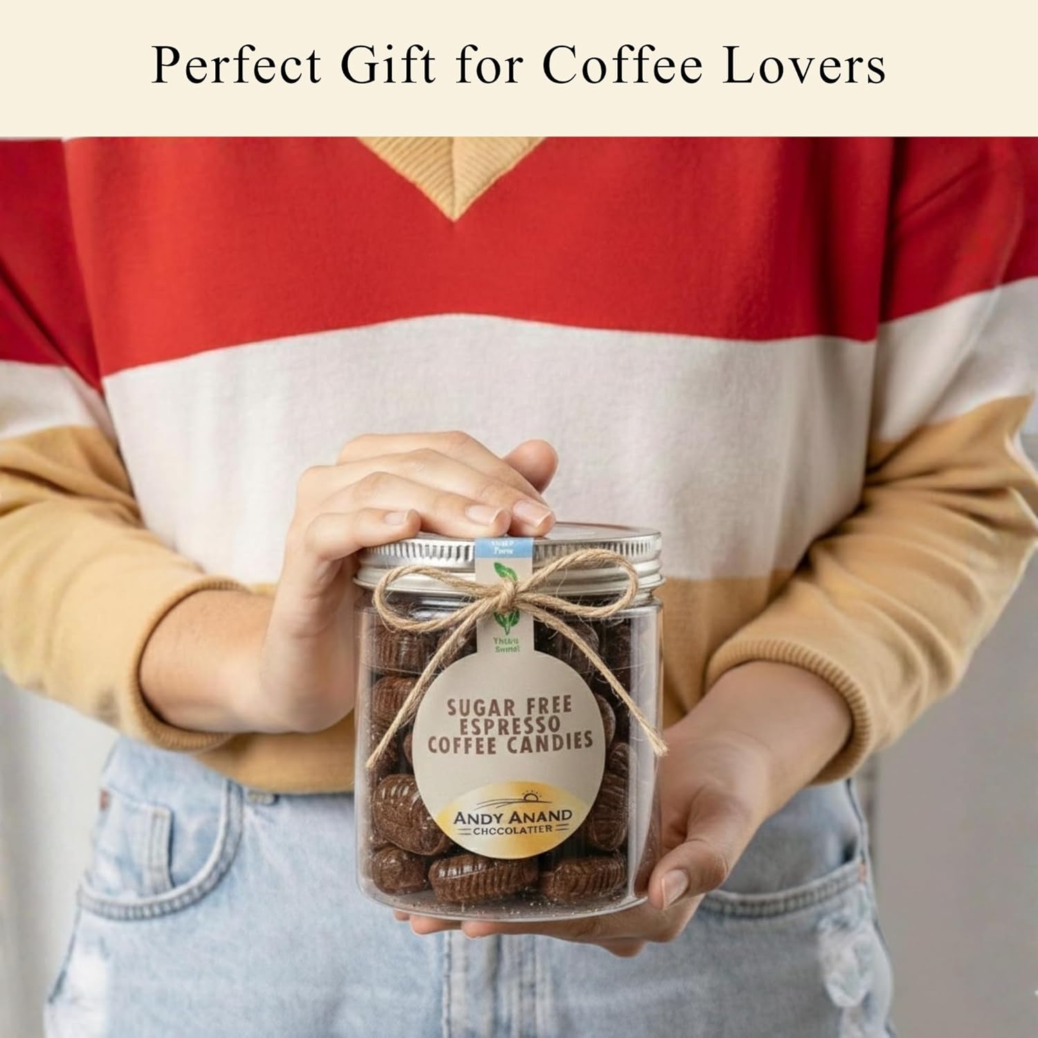 Andy Anand Sugar-Free Coffee Hard Candy (60 pc, 7 oz) | European Imported, Gluten-Free | Local SoCal Bakery