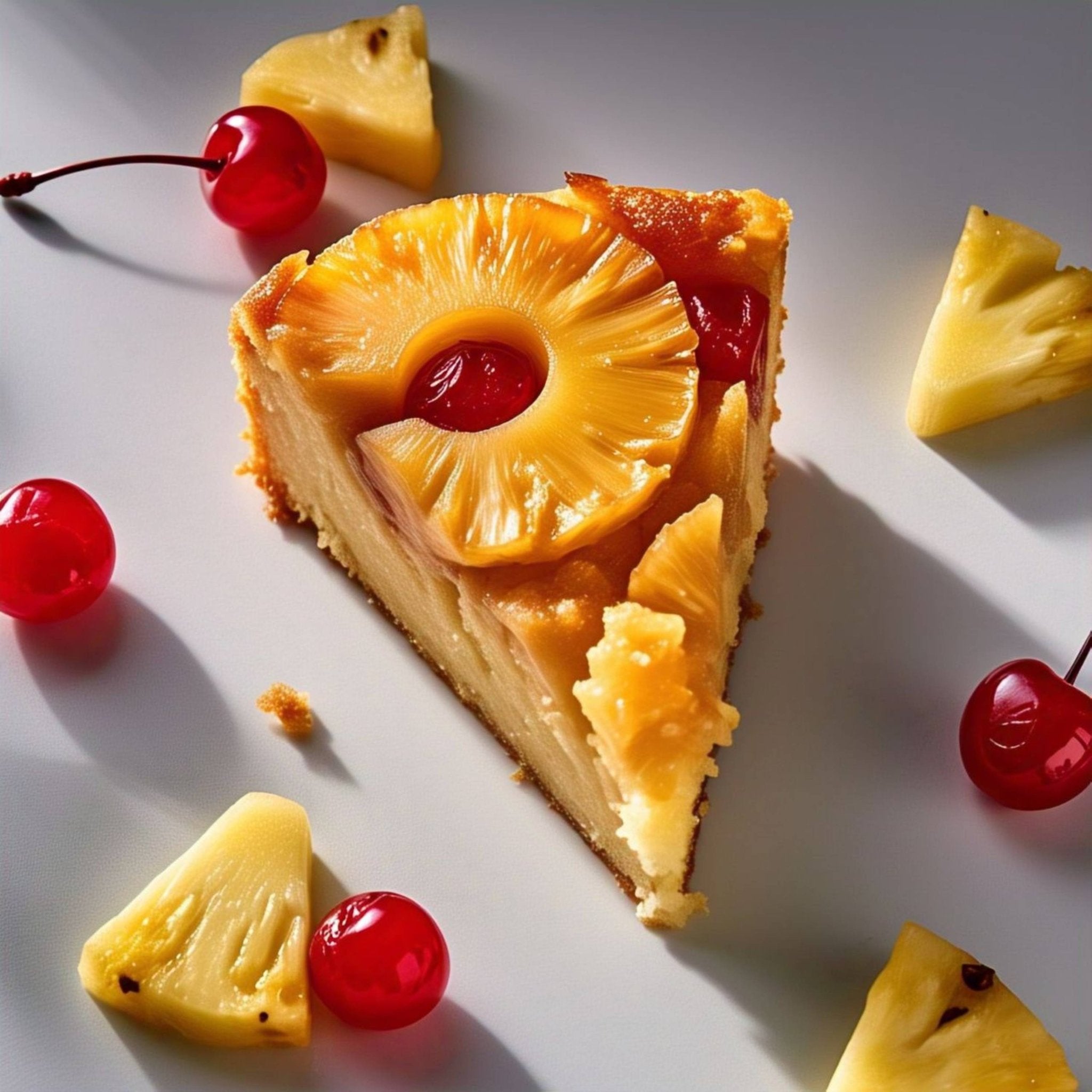 Andy Anand Gluten-Free Pineapple Upside-Down Cake, 9-Inch, 2.4 lb – Caramelized Pineapple, All-Natural, No Preservatives, Birthday Gift Box